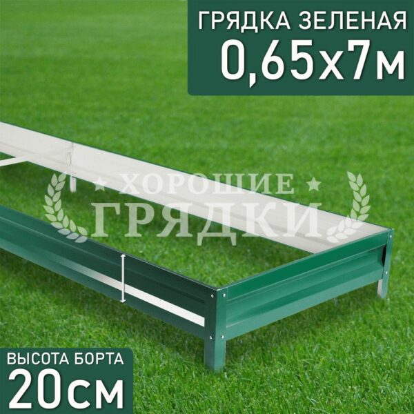 Грядка зеленая (20 см) - 0.65 x 7 м